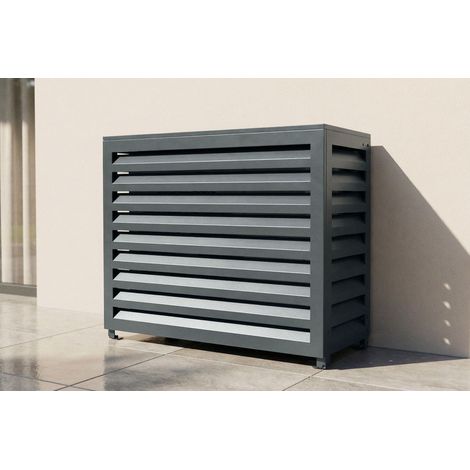 Cubierta Para Aire Acondicionado Y Bomba De Calor De Acero Amaro Con Panel Inferior - Tamaño M (1/5)