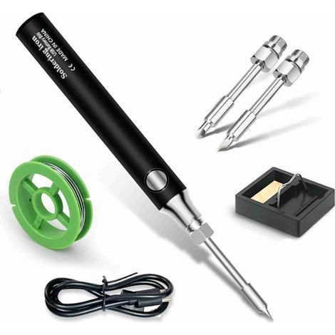 Kompakter, kabelloser Lötkolben, USB-aufladbar, sicheres, tragbares Lötwerkzeug, handlicher Stift für Heimwerkerprojekte (1/5)