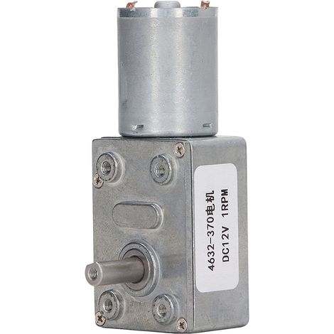 Moteur de réduction de vitesse, autobloquant, résistant à l'usure, engrenage à vis sans fin 4632-370 pour imprimante DC12V 1RPM (1/5)