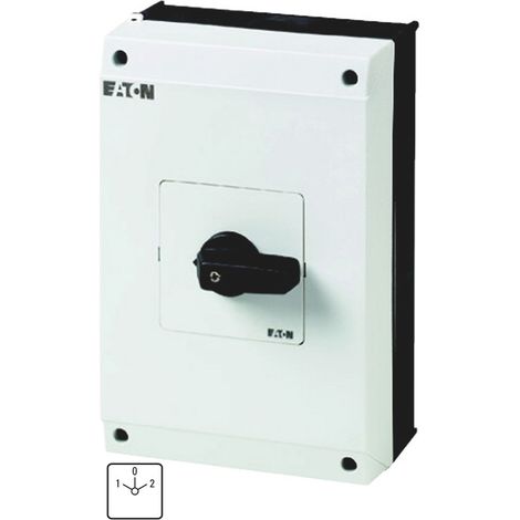Inverseurs Contacts: 4 63 A plastron: 1-0-2 60 ° à accrochage en saillie 000207220 EATON T5B-2-8211/I4