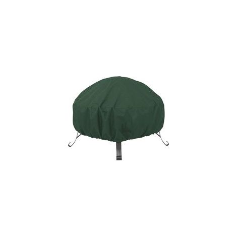 Carcasa de brasero exterior para brûleur rond, poliéster Oxford 210D muy resistente con revestimiento de PVC, cupé-vent y ventilado, 85 x 40 cm/122 x 45 cm (vert, 122 x 46 cm)