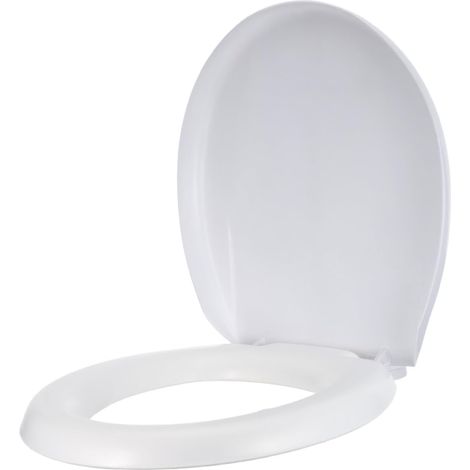 Abattant Wc Mousse Eva Siège De Toilette Allongé Rembourré À Fermeture Ralentie Confort Du Siège De Toilette Installation Facile Pour Personnes Âgées 15.75X13.78X1.97In (1/5)