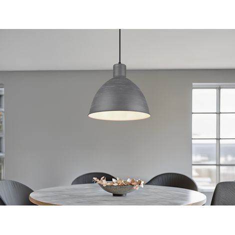 Pendelleuchte TELME mit Betonoptik Metallschirm einflammig, Ø 30cm (1/5)