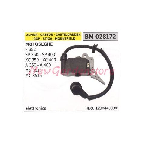 Bobina accensione GGP per motoseghe P352 SP350 400 XC 350 MC 3514 3516 028172