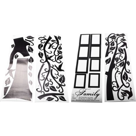Memory Tree Photo Wall Sticker DIY Removable PVC Black Tree Photo Wall Stickers for Home Decoration Towards Right (1/5)