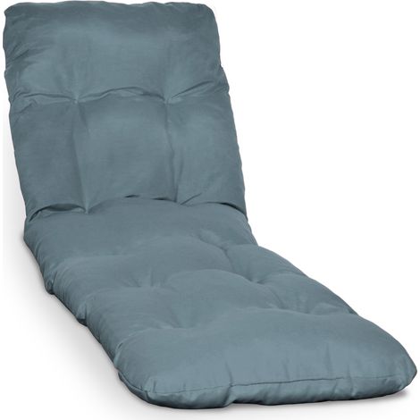 Auflage Sonnenliege Deckchair Flair RL, 190x60x8 cm, Taubenblau