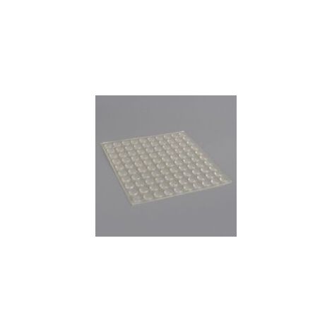 Confezione da 100 cuscinetti in silicone, anelli di fissaggio trasparenti per giunti, per la protezione del pavimento, 8 x 2,5 mm