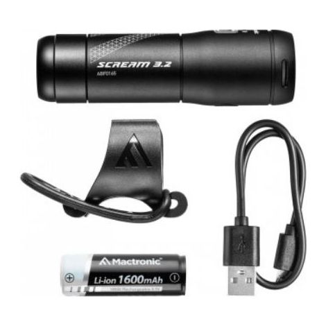 LAMPADA ANTERIORE RICARICABILE PER BICICLETTA SCREAM 3.2 600LM - LA-ABF0165 (1/5)