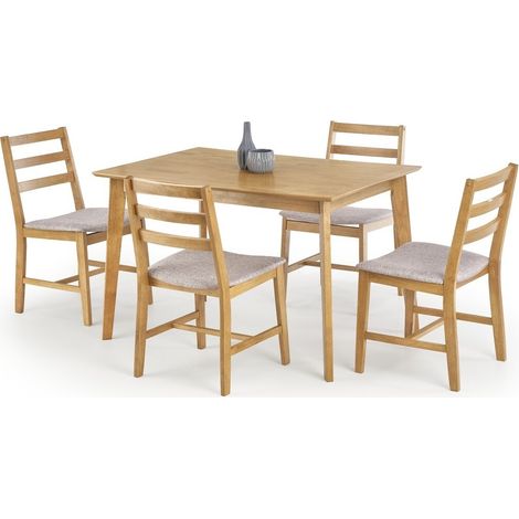 Conjunto de mesas y sillas para comedor Houston 356 , 75x80x120cm, Diámetro: 0, Número de asientos: 4, Estilo: Contemporary