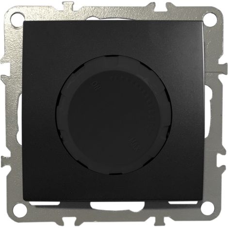 Dimmer Drehdimmer LED Halogen Dimmschalter Unterputz 220-250V 3A 50-650W Schwarz Matt