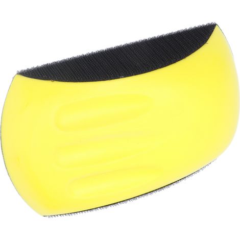 Bloc de ponçage manuel en forme de souris, nylon et mousse auto-agrippante, pad de polissage pour bois, outil de menuiserie, 6 pouces (1/5)