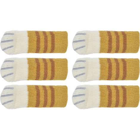 20 Stück Möbelbeinschoner, hochelastische, gestrickte Stuhlbeinschoner für leichteres Verschieben und Geräuschreduzierung (1/5)