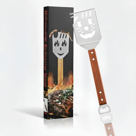 Outil de Barbecue Multifonction,Accessoire Barbecue créatifs 7 en 1,spatule Barbecue Portable en Acier Inoxydable,Cadeau Homme Barbecue,Cadeaux de fête des pères, Papa (1/5)