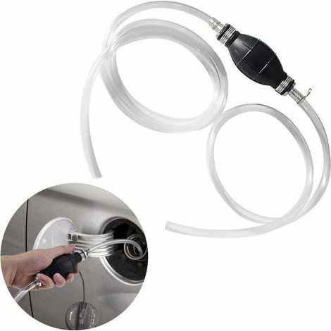 KZQ – Pompe manuelle de transfert portable – Tuyau d'aspiration 11 mm – Débit 13,5 litres/minute – Résistante à l'essence et à la corrosion (1/5)