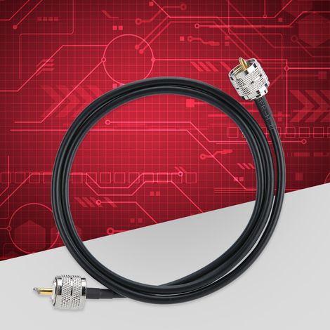 2PCS Câble Adaptateur Antenne PL259 Mâle-Mâle UHF RG58 Cuivre