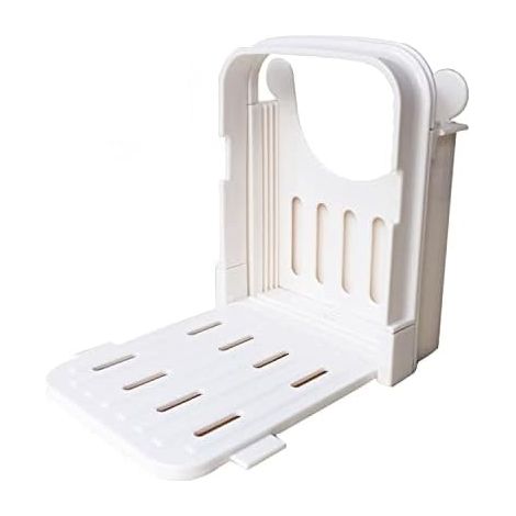 Trancheuse À Pain - Guide De Coupe Réglable Pour Toast Et Gâteaux - Épaisseur Ajustable - Compacte Et Pliable - 1 Pièce