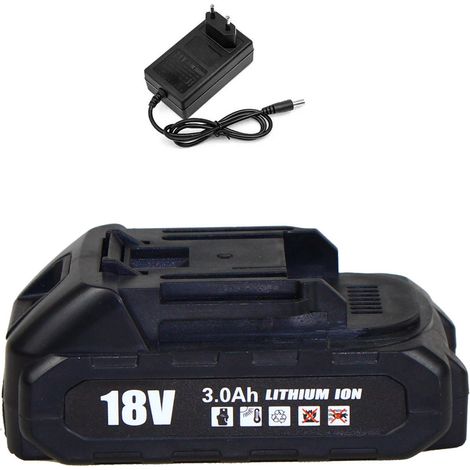 1 batteria da 3000 mAh + caricabatterie, adatta solo per gli strumenti nel nostro negozio.