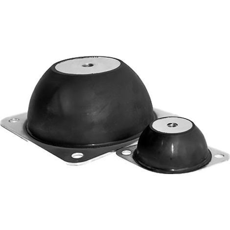 Plot antivibratoire mâle RS PRO M10 Ø 59mm en Caoutchouc ( Prix pour 1 )