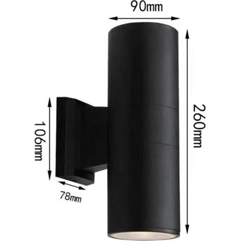 Tuya Applique da Parete a LED per Esterni Up & Down Smart WiFi e Bluetooth  26 cm