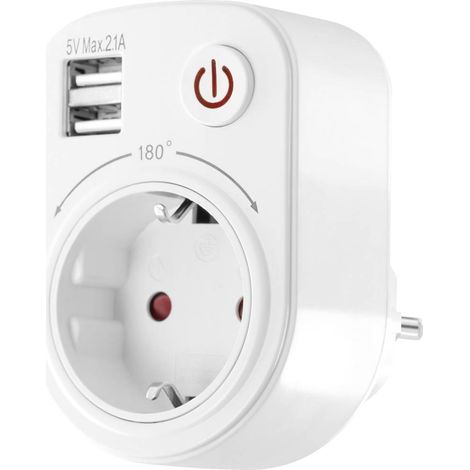 LEDmaxx 106649 Presa di corrente intermedia con USB (1/3)