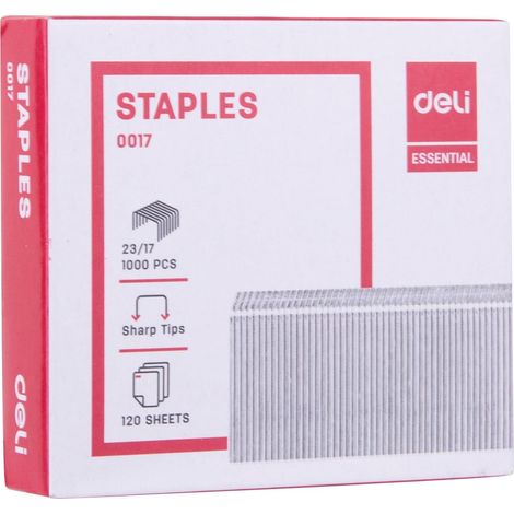 DELI C. 1000 grapas galvanizadas 23/17