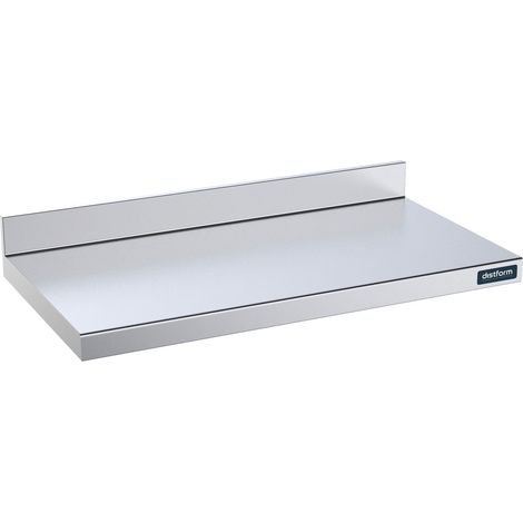 Plan de travail Mural en Inox avec Dosseret - Gamme 600 - Distform