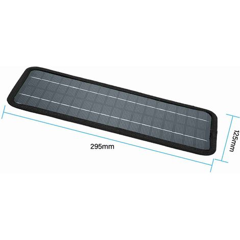 Chargeur solaire de voiture, Kit de charge de maintien de panneau Portable 18V 20W pour véhicules bateau moto (1/5)