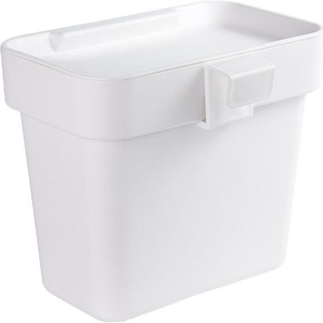 Armoires De Cuisine Bacs Poubelle Petite Poubelle Armoire Poubelle Suspendue Poubelles Panier Suspendu Armoires De Cuisine Porte Placard Tenture Murale Blanc Pp Avec Couvercle (1/5)