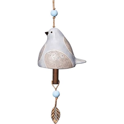 Carillon éolien artisanal en résine, motif oiseau, décoration de cour, de jardin ou d'intérieur, artisanat à suspendre (1/5)