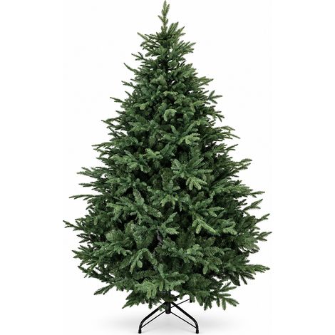 Sapin de Noël artificiel réaliste en PE/PVC 210 cm - Épicéa de Serbie - Little Grove (1/4)