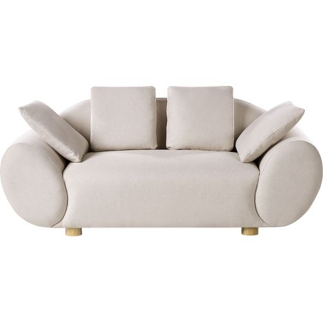 Sofa 2-Sitzer RINGEL Stoff Hellbeige (1/5)