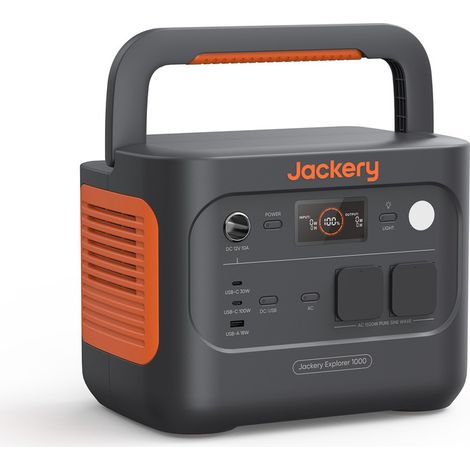 Jackery – Station d'énergie portable 1070 Wh – Batterie LiFePO4 30400 mAh – Puissance AC 1500 W – Charge rapide en 1h58 – Idéale pour extérieur (1/5)