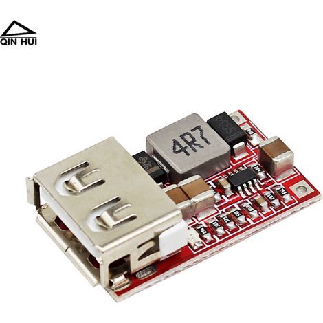 DC-DC-Abwärtswandler, 6-24V/12V/24V auf 5V/3A, 97,5% Wirkungsgrad, USB-Handyladegerät. (1/4)