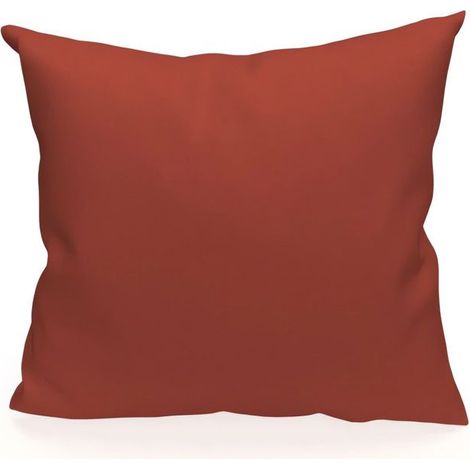 Filiyano-Coussin en coton 40x40 cm PANAMA brique, par Soleil d'Ocre Tegel
