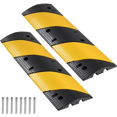 Ralentisseur Caoutchouc - Lot de 2 Rampe Protection Câble 2 (1/5)