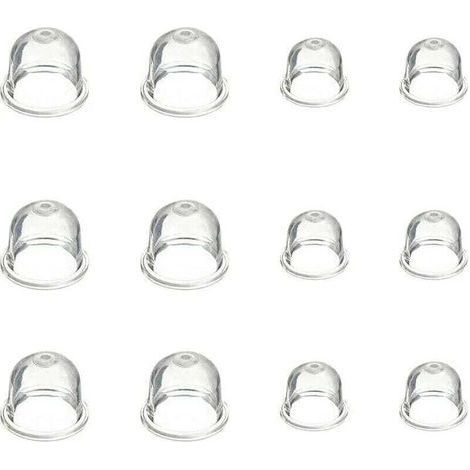 12 Pieces Carburetor Primer Pump Bulb - 19 mm and 22 mm - Primer Pump Bulb - Carburetor Accessories for Brush Cutter Chainsaw Blower Trimmer (1/4)