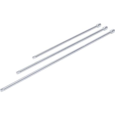 Jeu de Rallonges 6,3 mm (1/4) - 300 / 380 / 450 mm - 3 pcs Acier - Précision et Robustesse, Zones Difficiles - D-Work (1/5)