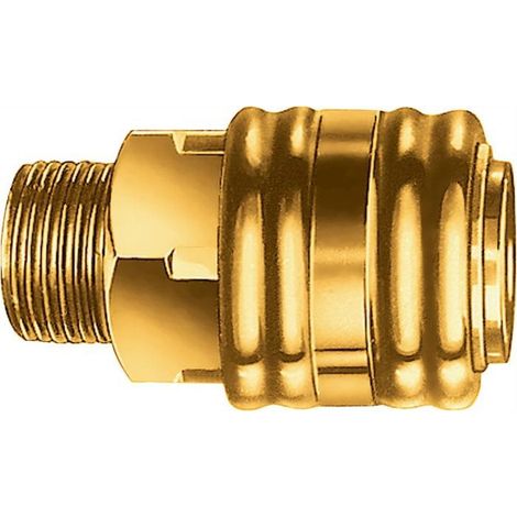 Acoplamiento de conexión rápida DN 7,2 AG Rosca MS G 3/8 16,66mm EWO (Por 10) (1/3)