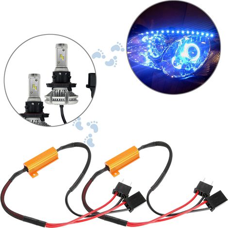 Ej.Life Pour résistance 20w led h7 pour résistance de charge h7 2Pcs Voiture LED Décodeurs, Résistance De Charge pour H7 Phare Anti Hyper Flash (1/5)