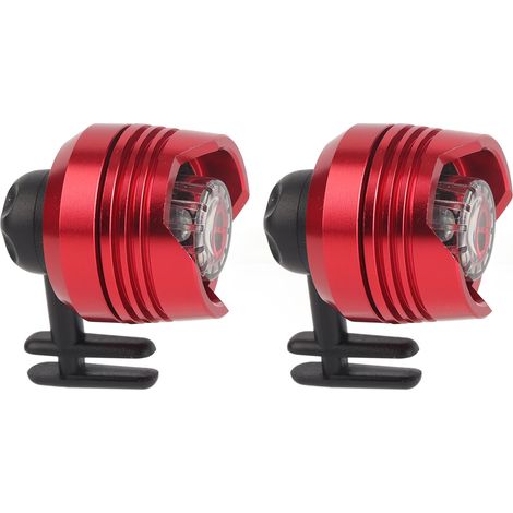 Zwei dekorative, phosphoreszierende, perforierte, schuhförmige Lampen, ideal zum Spazierengehen, Joggen, Campen, originelle Geschenke, rot. (1/5)