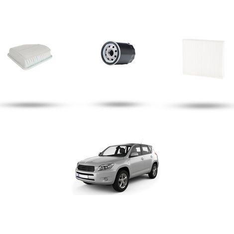 Kit tagliando 3 filtri compatibile con Toyota Rav 4 III 2.4 VVT-i 125Kw dal 2005 al 2013 (1/5)