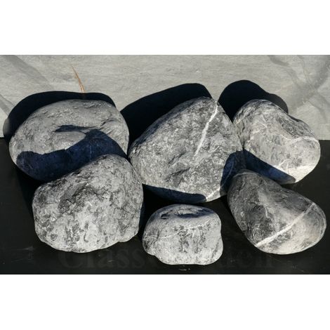 Große Schwarz Electric Kiesel 200-300 - Pack 6 Rollen