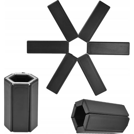 Portautensili da cucina pieghevole – Base resistente al calore – Pieghevole e compatto – Nero (set da 3) (1/4)