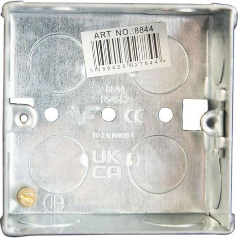 Dencon 8844NB Metal Back Box 1-Gang 35mm DCN8844NB (1/2)