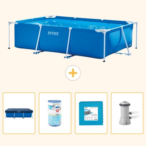 Intex Piscine Tubulaire Rectangulaire - 300x200x75 cm - 5-pièces S146 (1/5)