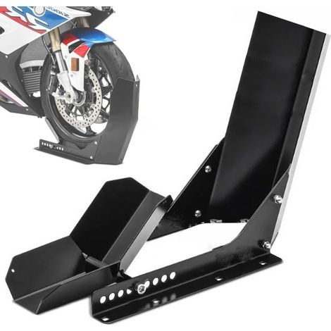 SOPORTE DE MOTO PARA RUEDA DELANTERA REGULABLE, RUEDAS DE 16 A 21"