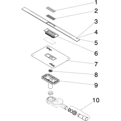 VIEGA 794415 Corps de base pour caniveau de douche (1/5)