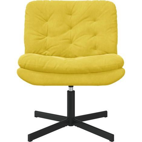 Maison Exclusive - Poltrona Relax con Base Girevole Giallo 63 x 75 x 76 cm Velluto