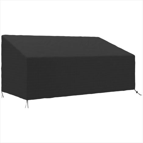 Coussin de jardin noir en tissu Oxford 600D 218 x 111 x 101 cm (1/5)