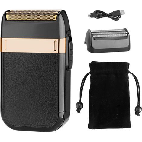 Afeitadora eléctrica para hombre, inalámbrica, con láminas de afeitar, recargable. (1/5)